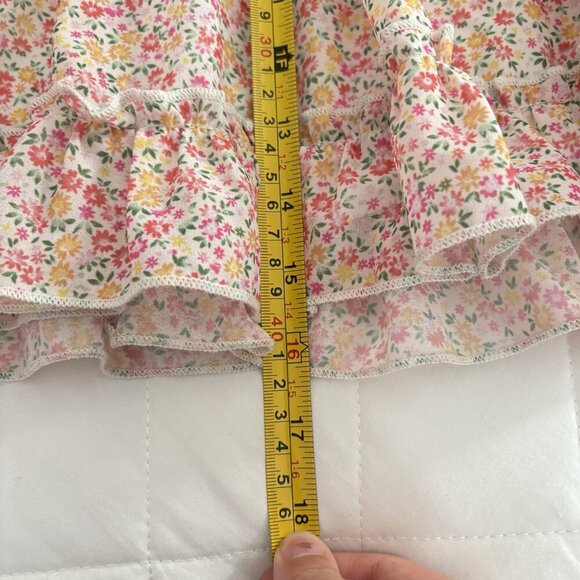 Altar'd State Peach Pink Floral Flowy Jonnie Skirt Juniors Size Medium - Picture 4 of 6